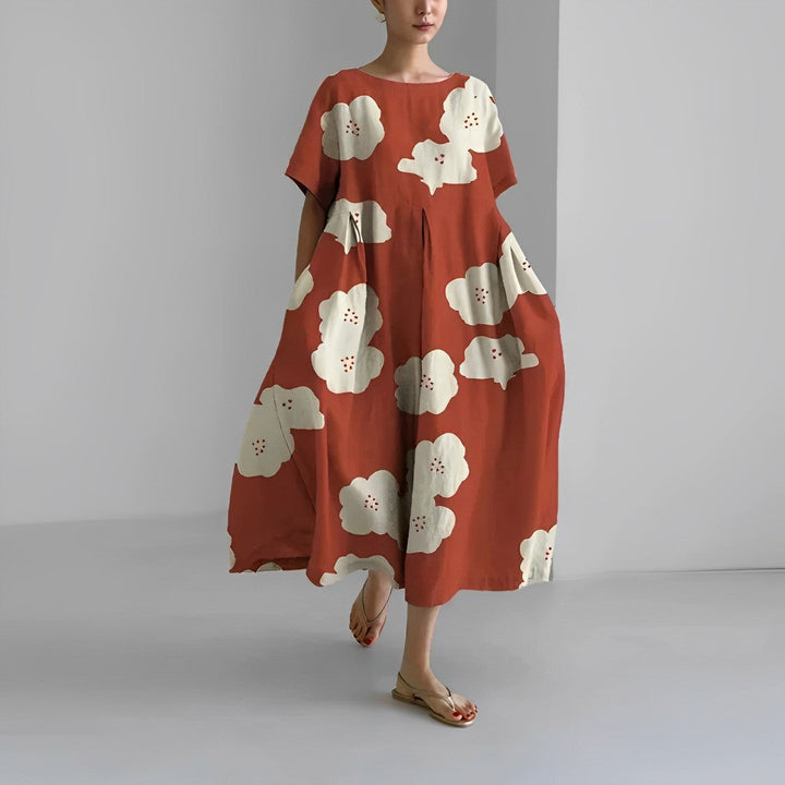 Aurora™ – Boheme Floral Kjole til en Naturlig og Romantisk Stil