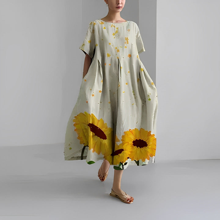 Aurora™ – Boheme Floral Kjole til en Naturlig og Romantisk Stil