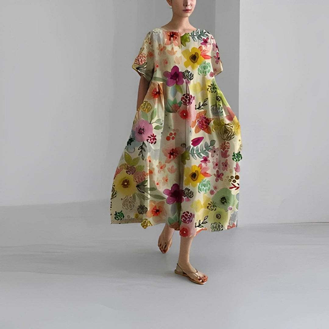 Aurora™ – Boheme Floral Kjole til en Naturlig og Romantisk Stil