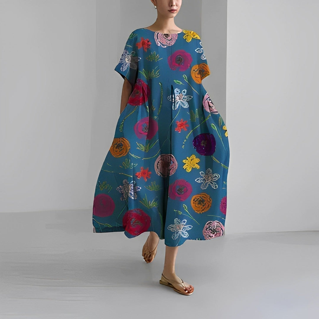 Aurora™ – Boheme Floral Kjole til en Naturlig og Romantisk Stil