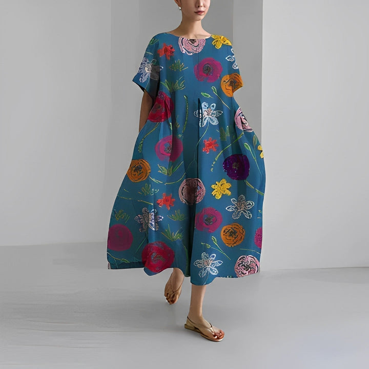Aurora™ – Boheme Floral Kjole til en Naturlig og Romantisk Stil