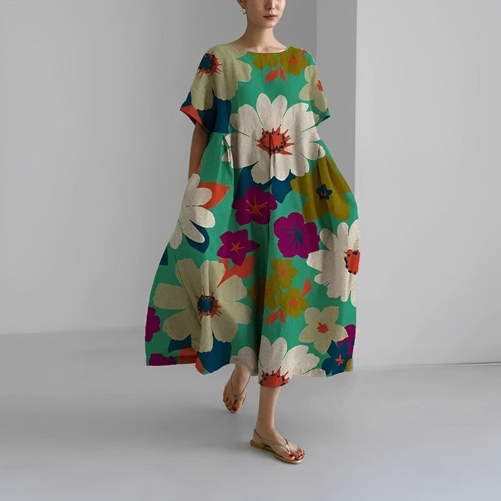 Aurora™ – Boheme Floral Kjole til en Naturlig og Romantisk Stil