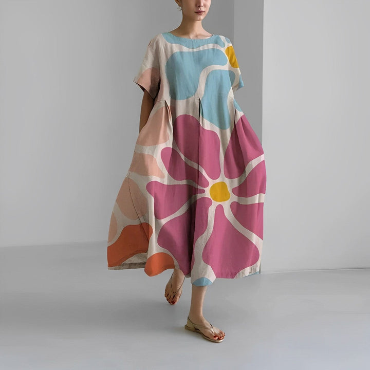 Aurora™ – Boheme Floral Kjole til en Naturlig og Romantisk Stil